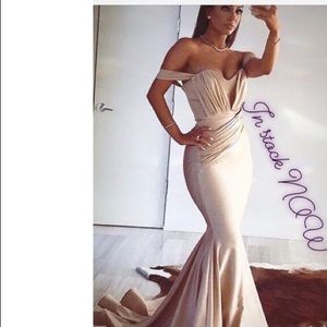 Jessica Angel champagne gown